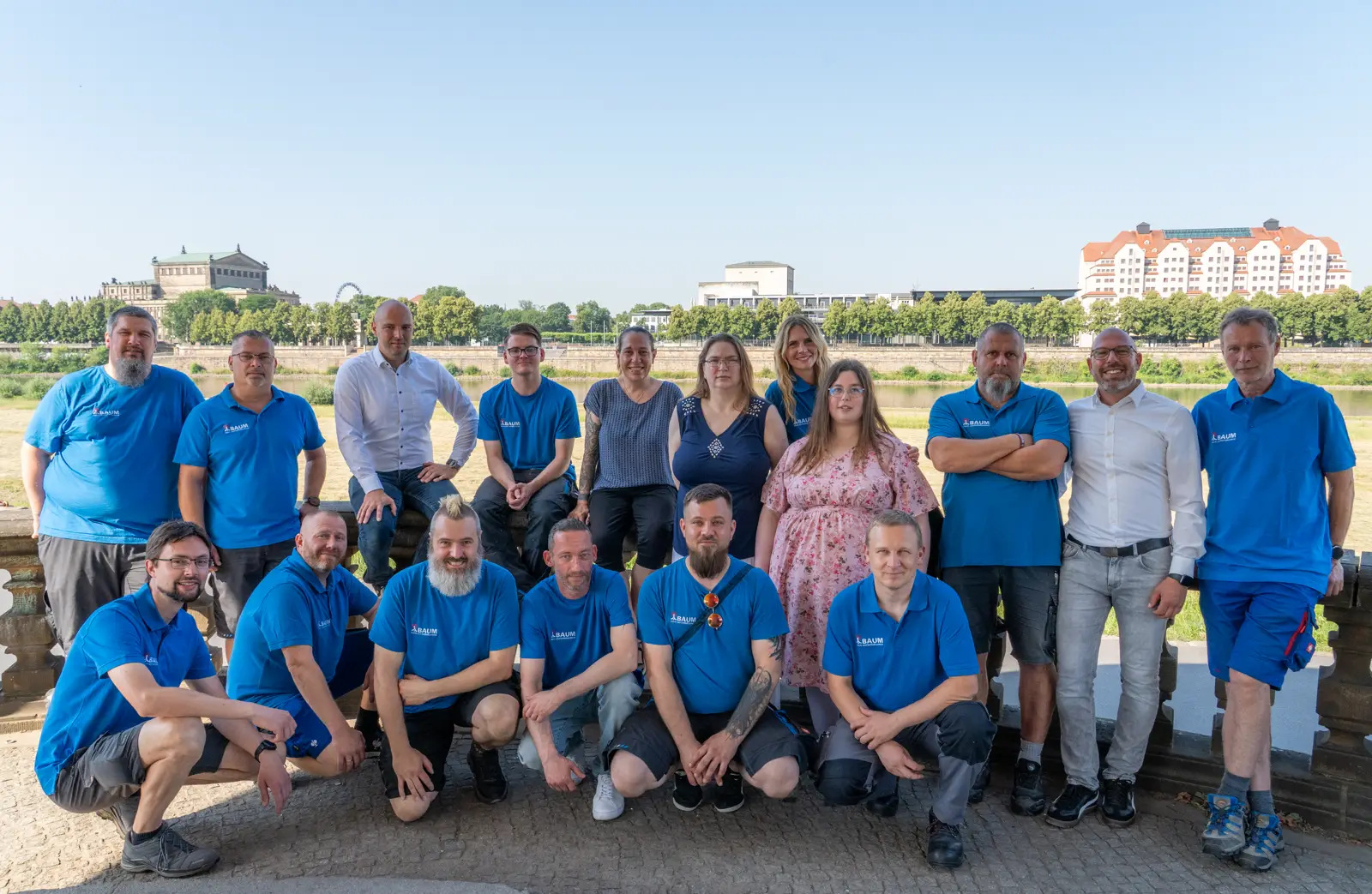 Das Team der Alarm- und Schließsysteme BAUM GmbH an der Elbe